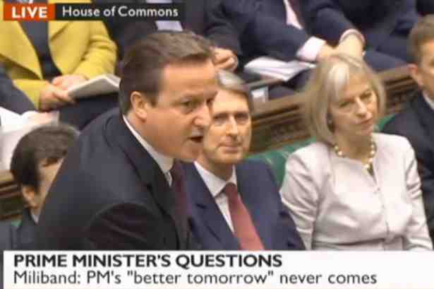 Swear row: David Cameron appears to tell an MP to 'f*** off'