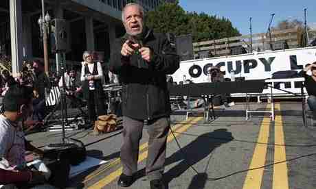Former US labour secretary Robert Reich at an Occupy Los Angeles rally in 2011. Photograph: David Mcnew/Getty Images