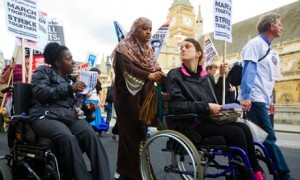 Disabled rights protest