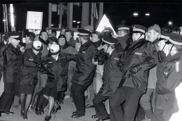 Coal miners dispute in March 1984 at Bilston Glen Colliery