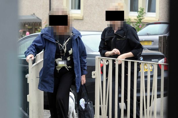 North Lanarkshire housing officers arrive at Lorraine's flat Daily Record