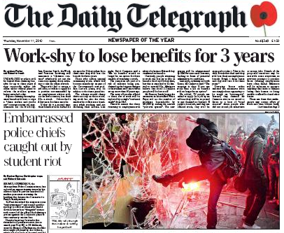 The Telegraph - a.k.a. "The Torygraph" for being the organ of the Tory élite