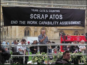 Corbyn at WCA Westminster Protest